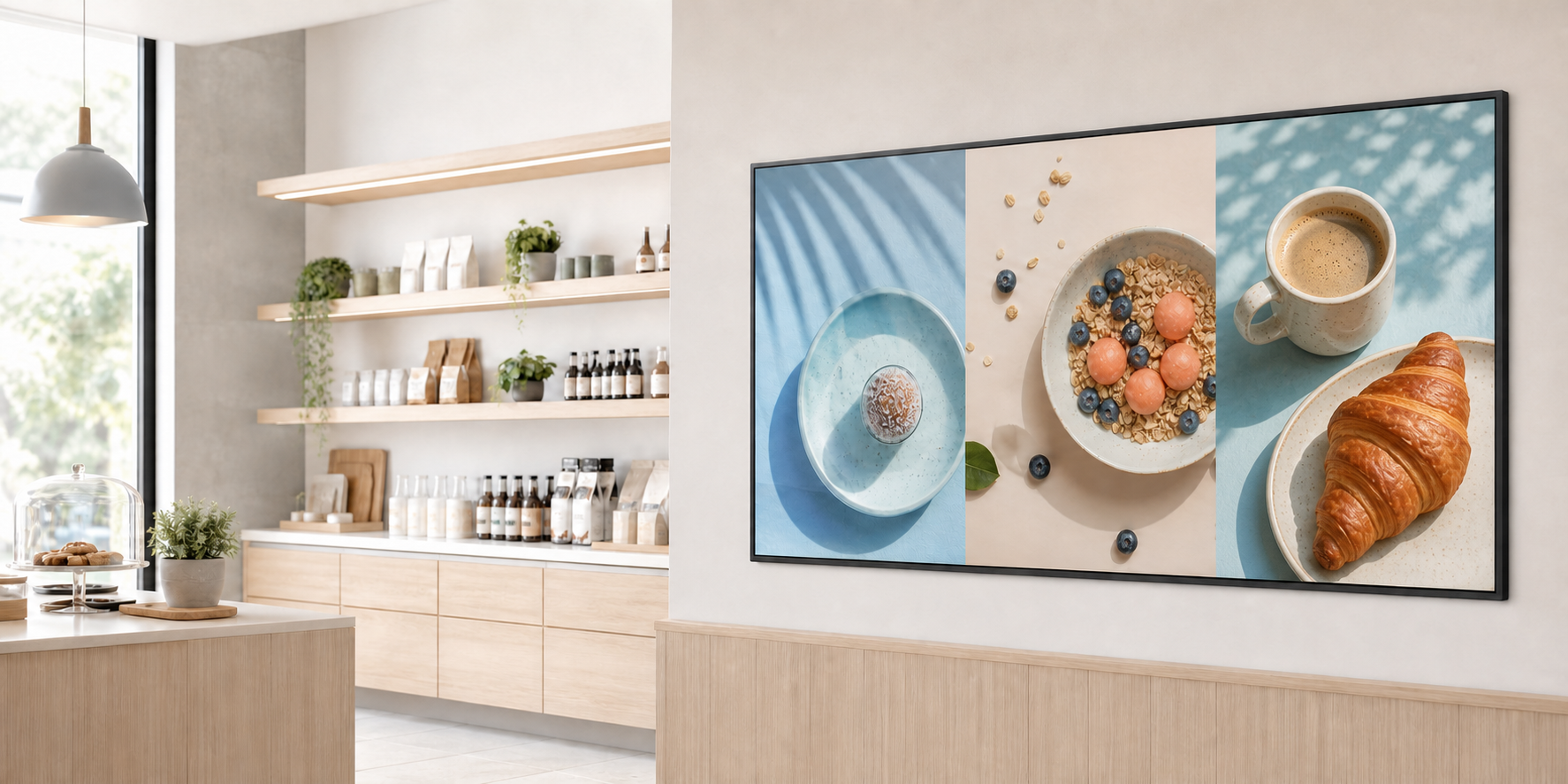 Slim Wall-Mounted Display